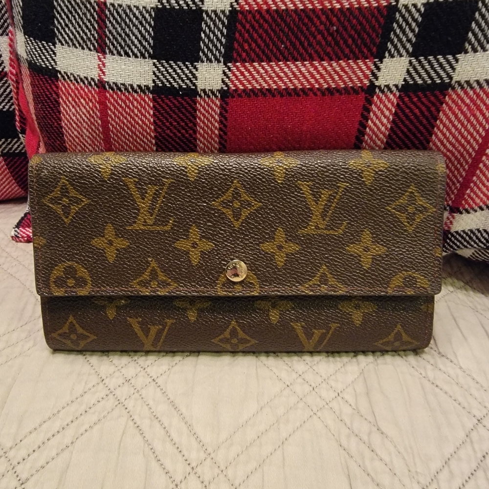 Monogram full-size wallet